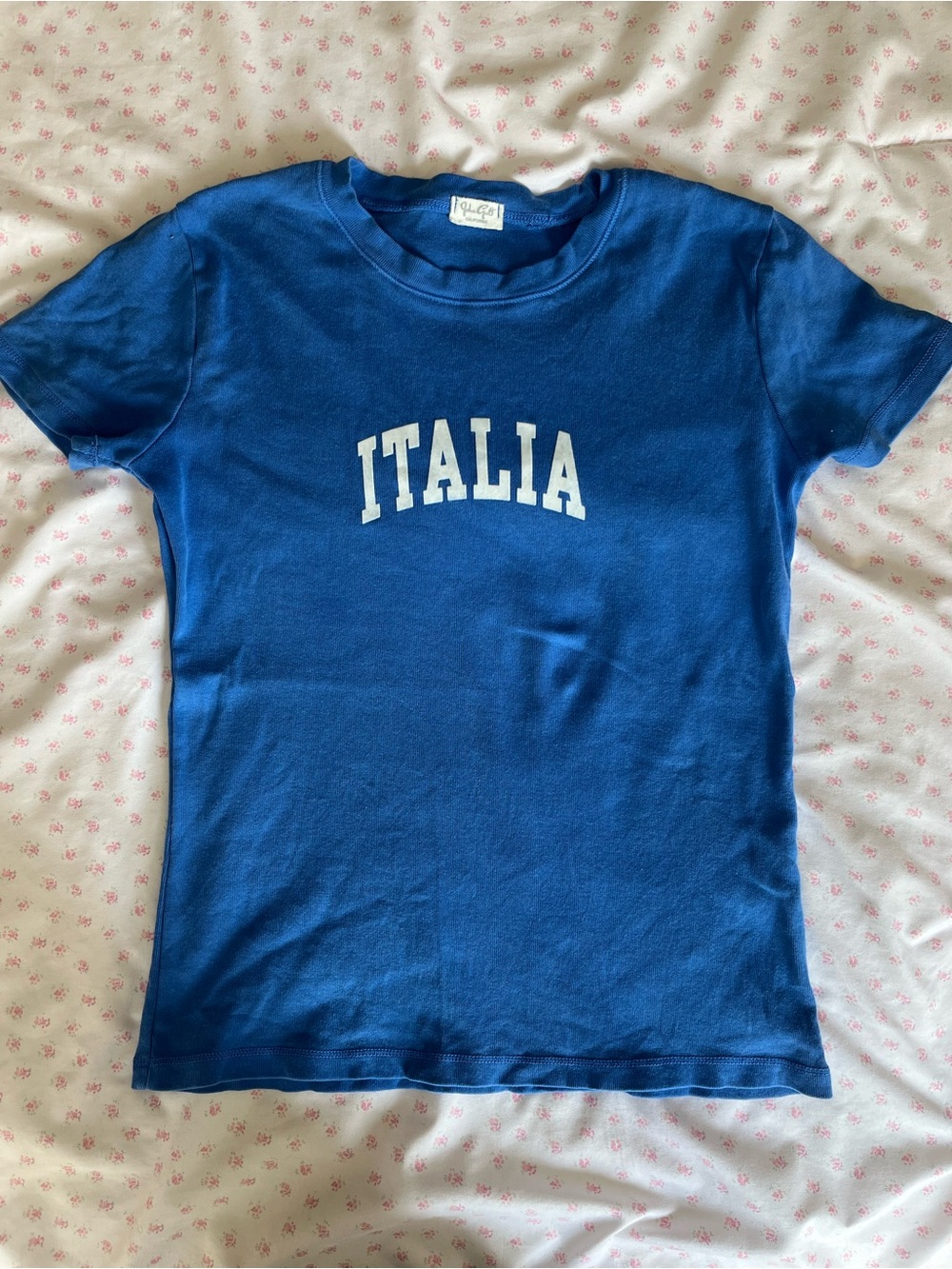 brandy melville blue Italia graphic tee💙💙